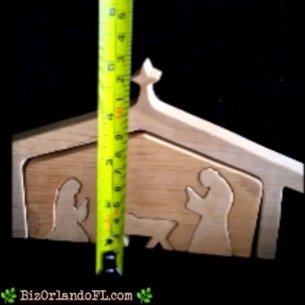 Wooden Nativity Scene Decor